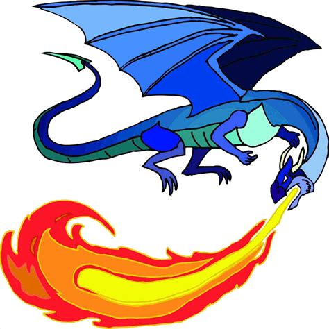 Dragon Breathing Fire Drawing Free Download On Clipartmag