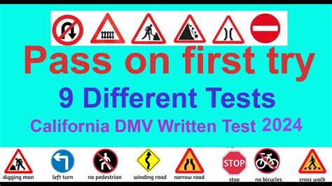 California Dmv Written Test 2023 9 Different Tests Questions With