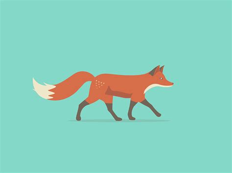 Quinn The Fox Walk Cycle By Jonathan Dahl On Dribbble