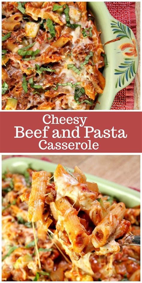 Cheesy Beef And Pasta Casserole Recipe Girl Recipe