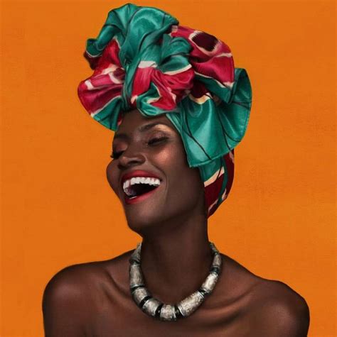 Pure Painting Head Wraps Woman Painting Black Women Art