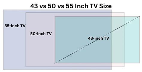 43 Vs 50 Vs 55 Inch Tv Size Comparison Display Wow