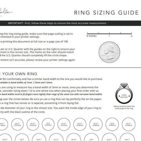 Ring Size Chart International Ring Size Conversion Ring Etsy In