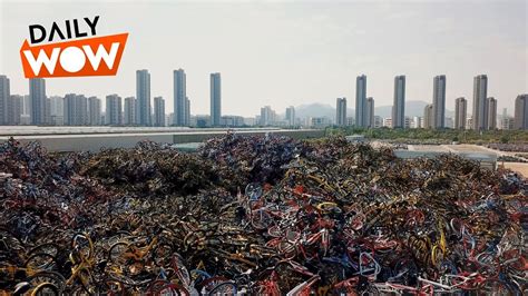 Mountains Of Abandoned Bikes In China Youtube