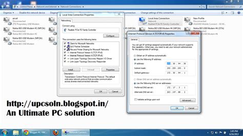 Pc Trickstipsand Hacks How To Change Ip Address Manually In