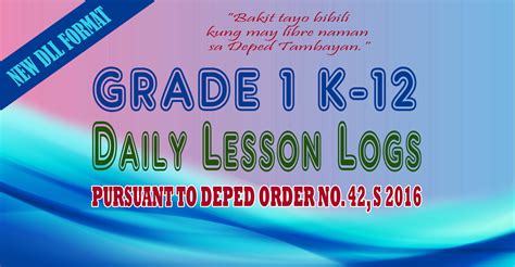 Grade Daily Lesson Log Dll For Th Quarter Week