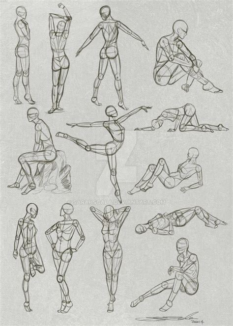 Pose Practice By Sarahscala On Deviantart Sketches Figure Drawing