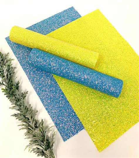 Chunky Glitter Sheets Glitter Sheets Craft And Hair Bow Etsy