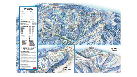Powder Mountain Ski Map And Resort Information Free Piste Map