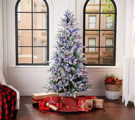 Mr Christmas Alexa Compatible 65 Flocked Led Christmas Tree