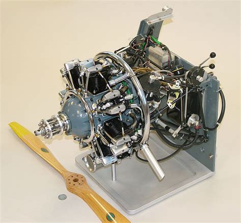 Maxse T Seven 7 Cylinder Radial Model Airplane Engine Model
