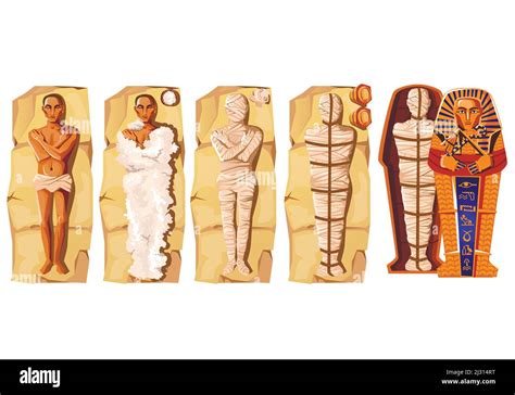 Egyptian Burial Custom Stock Vector Images Alamy