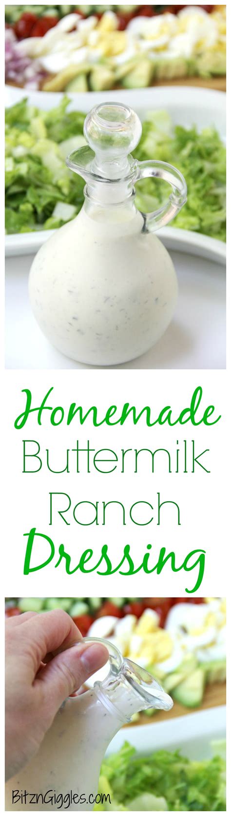 homemade buttermilk ranch dressing