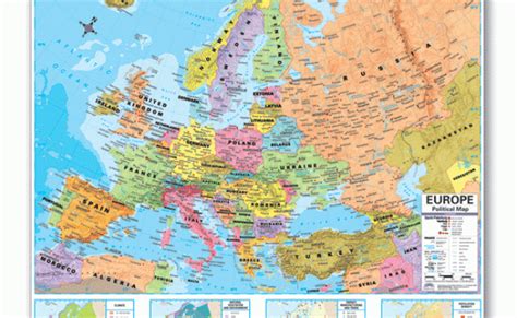 Europe Advanced Political Classroom Wall Map On Roller Maps Otosection