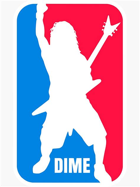 Dime Dimebag Darrell Sport Logo Sticker For Sale By Emilyedmundson