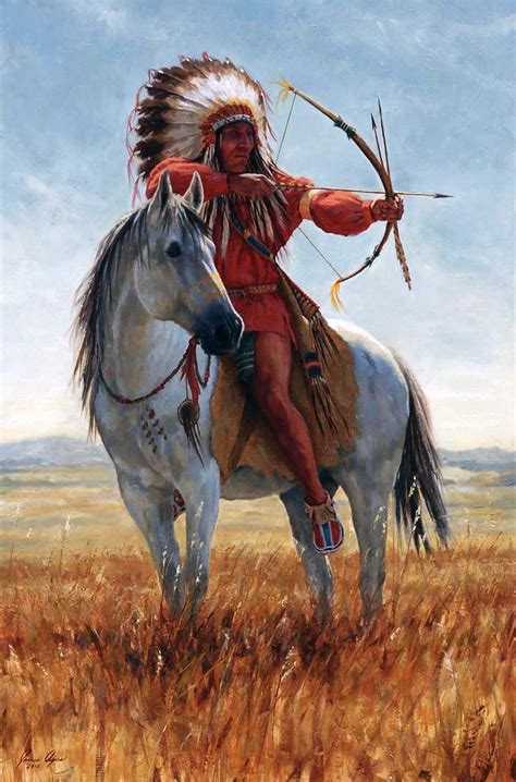 Lakota Archer Native American Horses Native American Warrior Native