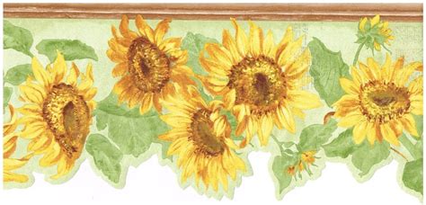 46 Sunflower Country Wallpaper Border Wallpapersafari