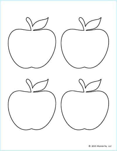 Free Printable Apple Templates And Outlines Apple Template Apple
