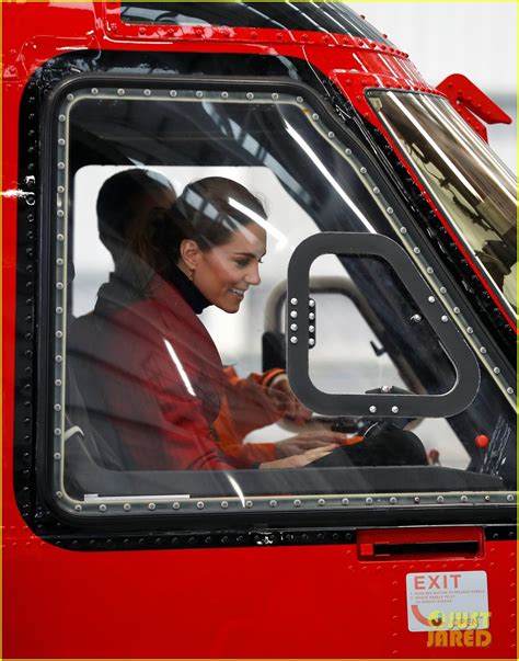 Duchess Kate Middleton Tests Out A Search And Rescue Helicopter After New
