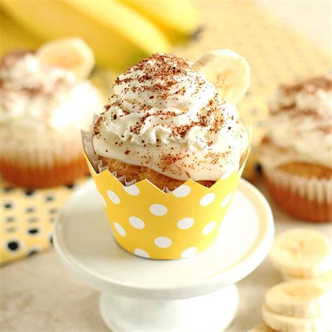 Banana Cream Pie Cupcakes From Scratch Ilona S Passion