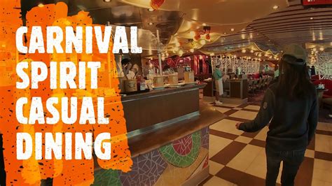 Carnival Spirit Quick Walk Through Casual Dining To The Atrium Youtube