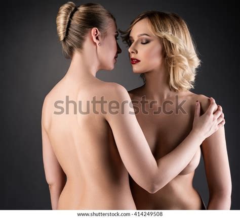 Naked Blonde Women Hugging Front Camera Stock Photo Shutterstock