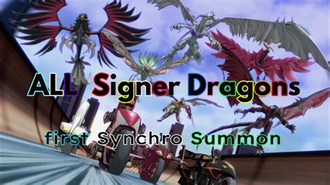 All Signer Dragons Epic First Synchro Summons By Their Owner Youtube