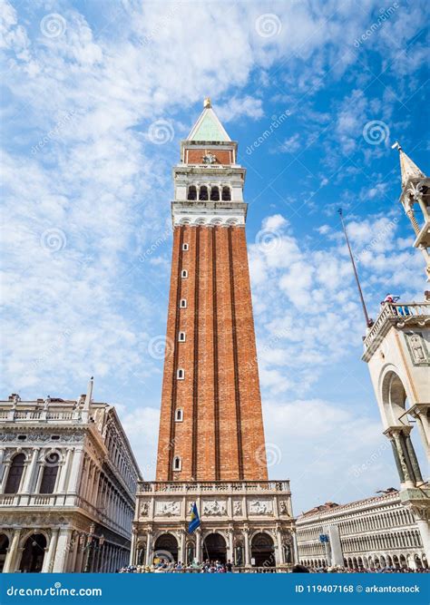 Venice It Super Wide Angle Of St Mark`s Square Piazza San Marco