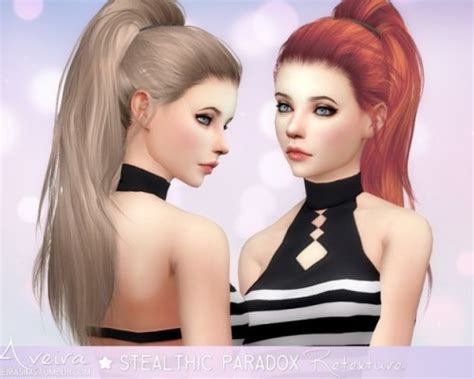 Anto Roses Hair Retexture Sims 4 Hair