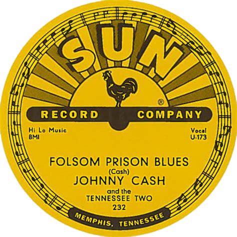 Sun Records 78rpm Sticker Johnny Cash Museum Online Store