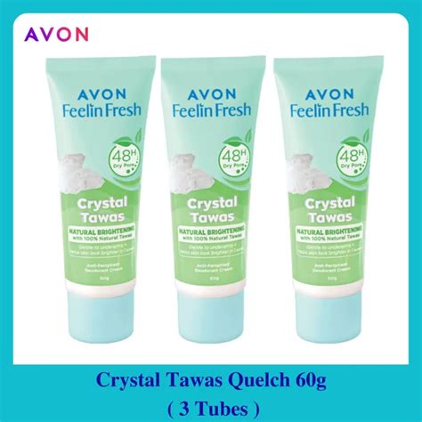 Avon Feelin Fresh Crystal Tawas Quelch 60g 3 Tubes Lazada Ph
