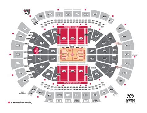 Houston Rockets Toyota Center Guide Basketball Tripper