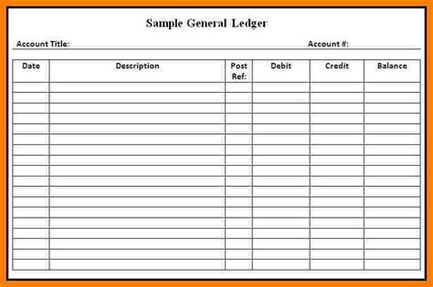 Define income and expense categories. 6+ printable expense ledger - Ledger Review