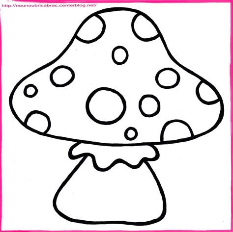 Champignon à Colorier Champignon Dessin Coloriage Automne Coloriage