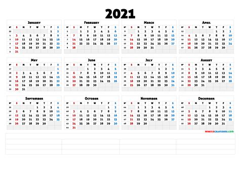 On the other hand, engagements that you have planned previously. 2021 Free Yearly Calendar Template Word (6 Templates)