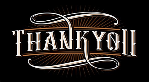 Thank You Lettering Illustration 539458 Vector Art At Vecteezy