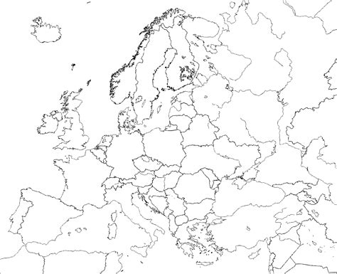 Detailed Map Of Europe Png