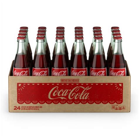 Bottles Soda 24 Pack Mexican Coca Cola Cane Sugar Import Glass Bottles