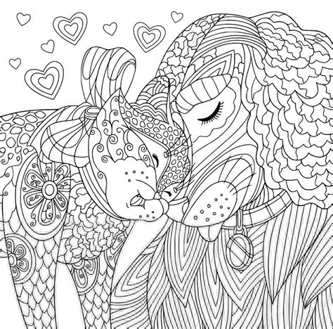 Dog And Cat Mandala Coloring Page Free Printable Coloring Pages For Kids
