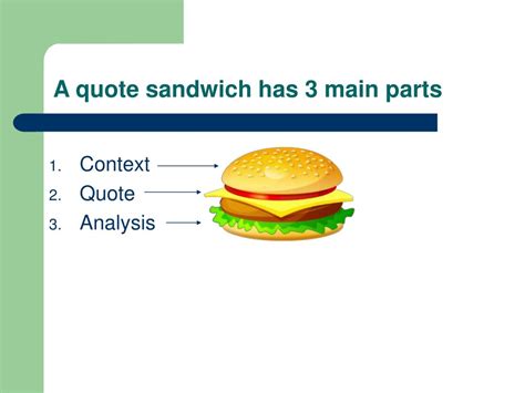 Your project was very well structured and thought through from the start. PPT - How to make a quote sandwich PowerPoint Presentation, free download - ID:23799