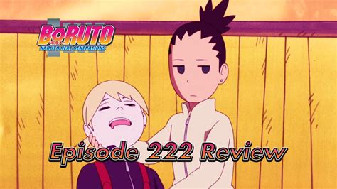Character Boruto Episode 222 Review Youtube