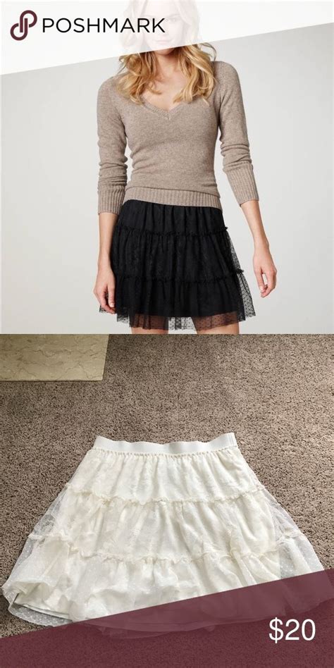 Adorable American Eagle White Lace Skirt White Lace Skirt Lace Skirt