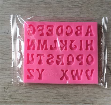 Groovy Letter Alphabet Silicone Mold For Resin Chocolate Etsy