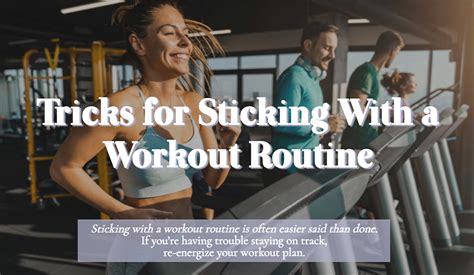 Tricks For Sticking With A Workout Routine — Rismedia