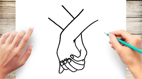How To Draw Holding Hands Easy Howto Techno