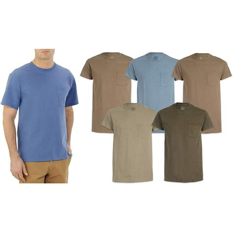 Brand Fruit Of The Loom Fruit Of The Loom Mens Pocket T Shirts 5