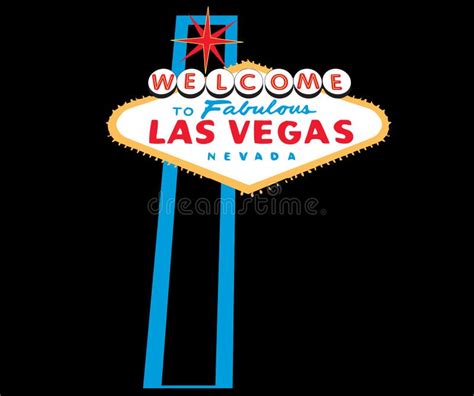 Las Vegas Welcome Sign Stock Vector Illustration Of Lights 5893119