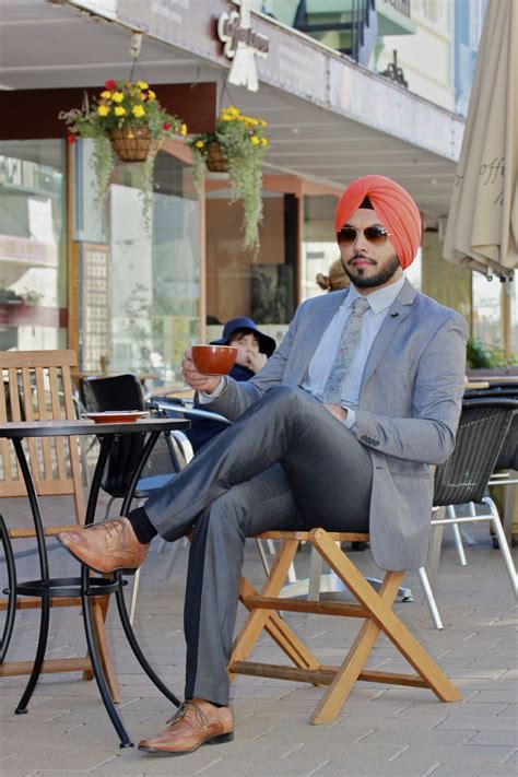 Camel Colour Coat Pant With Turban A Red Coat Can Give Added Punch To
