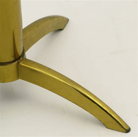 All lights are on a swivel stem and adjustable. Stiffel Brass Tulip Shade Floor Lamp For Sale at 1stdibs