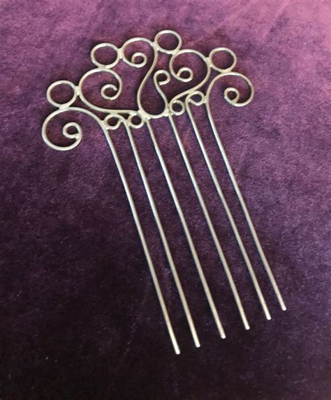 Hair Fork Filligree Hair Fork Hair Comb Hair Pick Hair Etsy